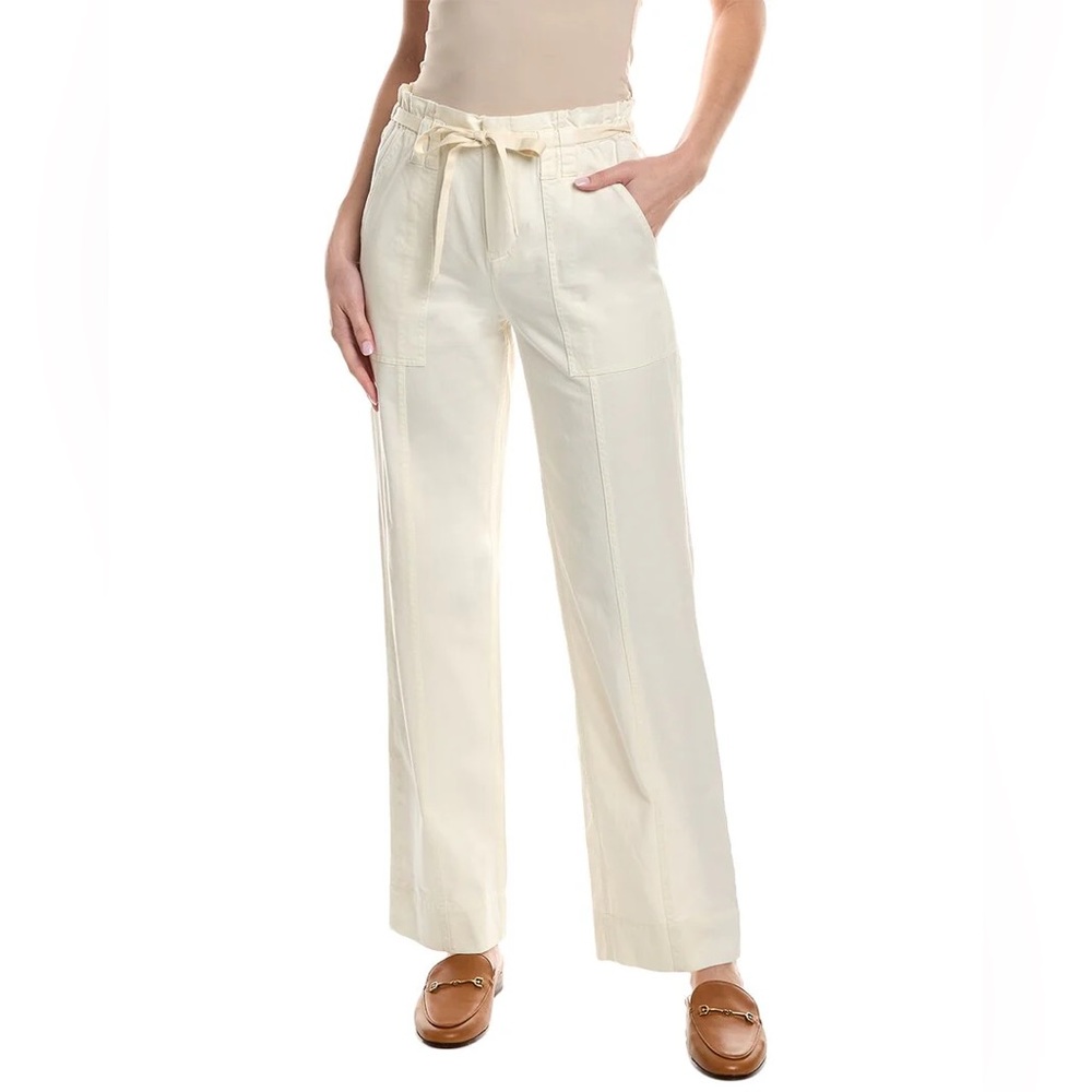 A.L.C paperbag Thomas Pant white/ivory canvas 8 NWT